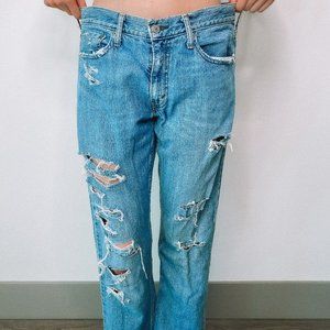 Levis 514 Distressed Light Wash Jean